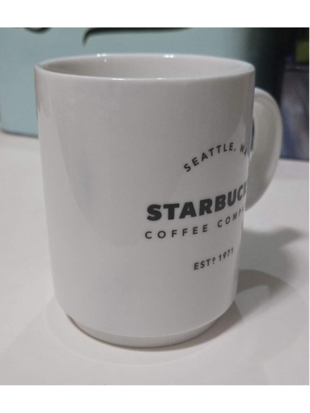 Starbucks Seattle, WA Est. 1971 White Coffee Mug Coffee & Tea Advertising - Picture 6 of 7